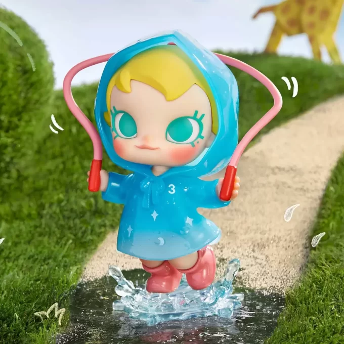 Figurine amusante Baby Molly sous la pluie