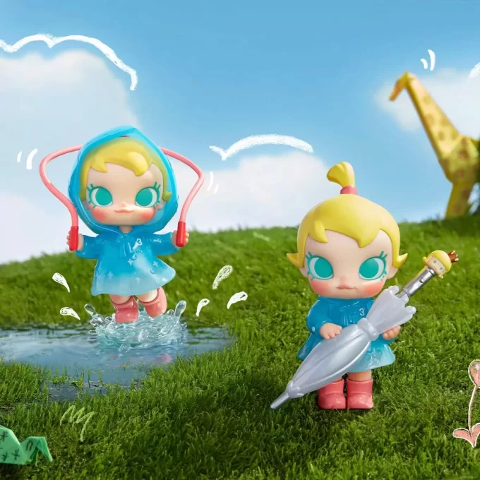 Figurine amusante Baby Molly sous la pluie