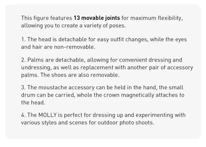 Figurine articulée Casse-Noisette MOLLY