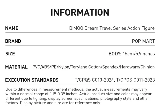 Figurine articulée DIMOO Dream Travel Series