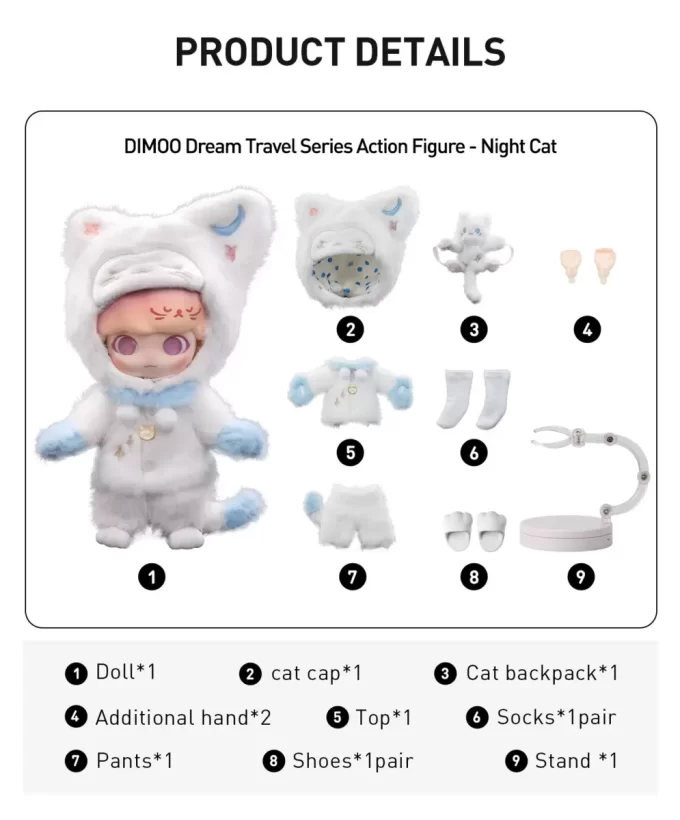 Figurine articulée DIMOO Dream Travel Series