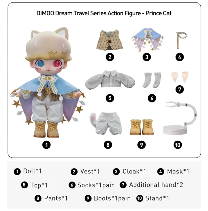Figurine articulée DIMOO Dream Travel Series