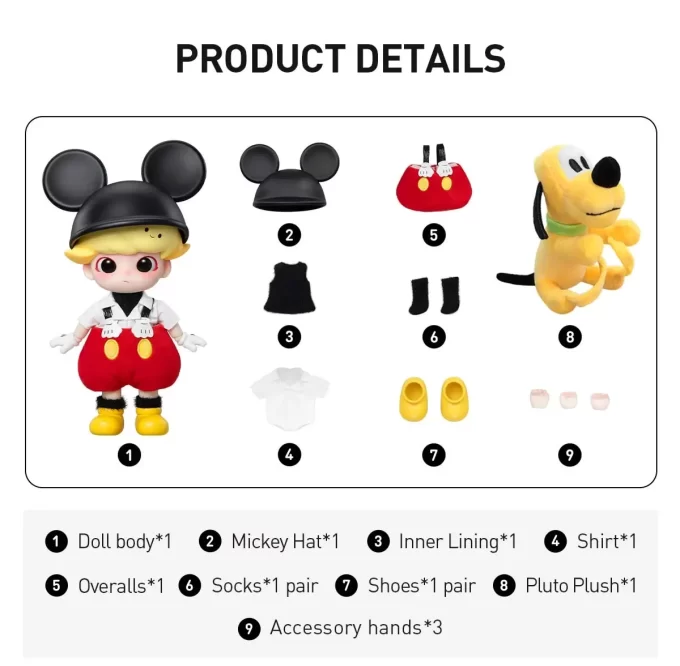 Figurine articulée DIMOO MICKEY 1/8