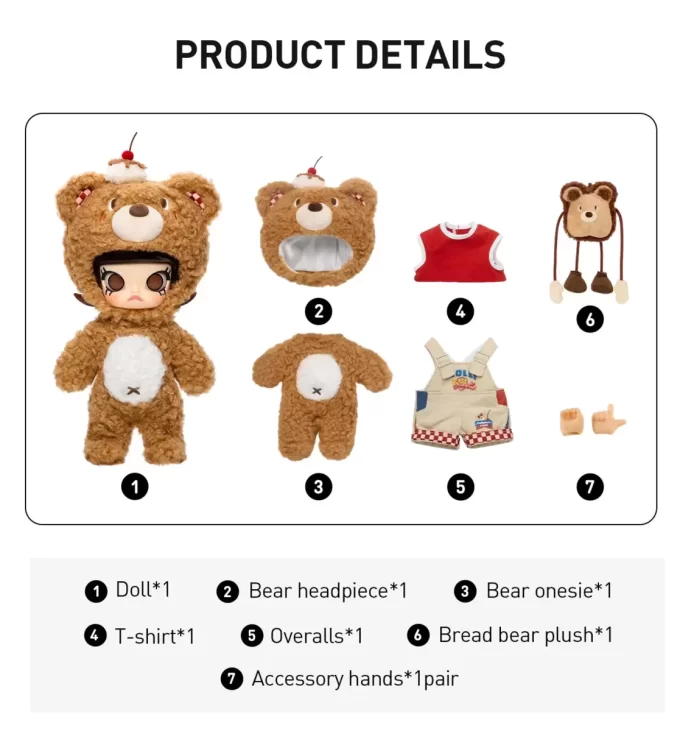 Figurine articulée MOLLY Bear Bread 1/8