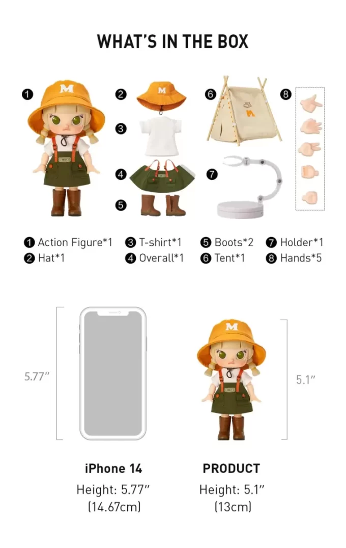 Figurine articulée MOLLY Go Camping