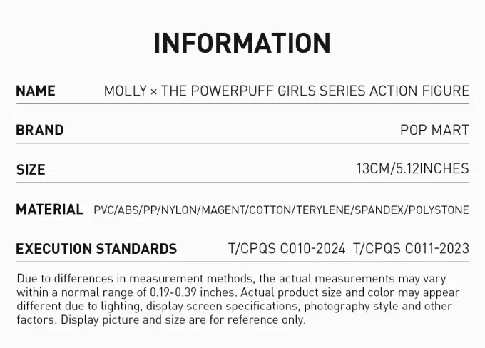 Figurine articulée MOLLY × The Powerpuff Girls