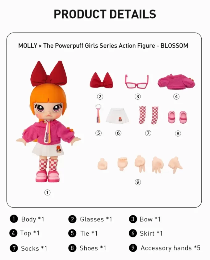 Figurine articulée MOLLY × The Powerpuff Girls