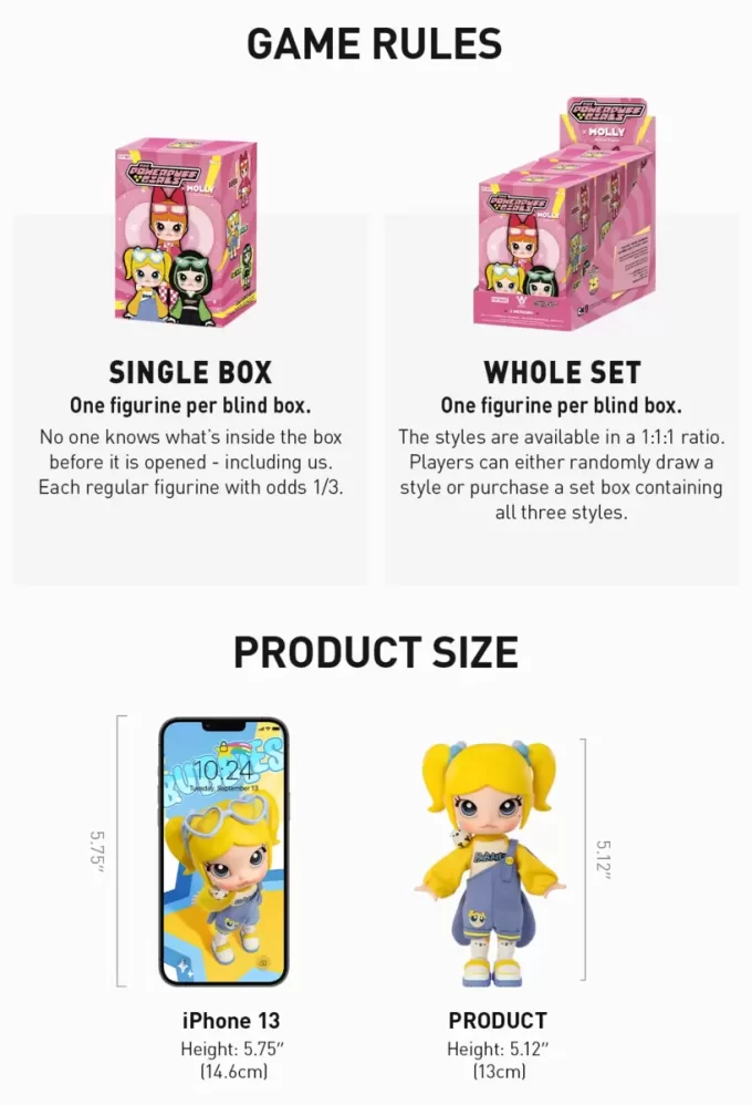 Figurine articulée MOLLY × The Powerpuff Girls