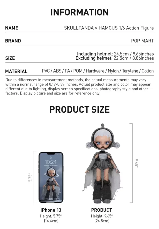 Figurine articulée SKULLPANDA × HAMCUS 1/6 Figurine articulée SKULLPANDA × HAMCUS 1/6