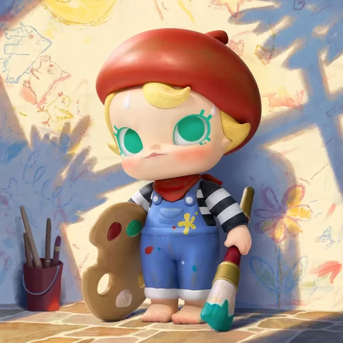 Figurine Baby Molly Future Peintre