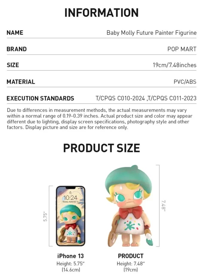 Figurine Baby Molly Future Peintre