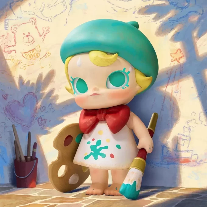 Figurine Baby Molly Future Peintre