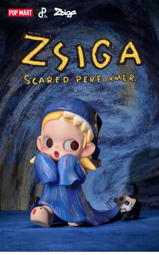Figurine d&rsquo;artiste effrayé de Zsiga