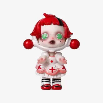 Figurine de femme de chambre blanche SKULLPANDA