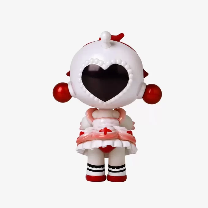 Figurine de femme de chambre blanche SKULLPANDA