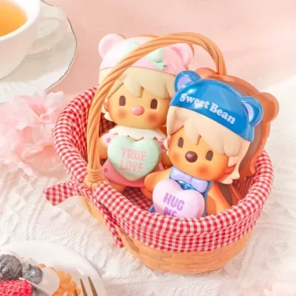 Figurine de panier de biscuits aux haricots sucrés
