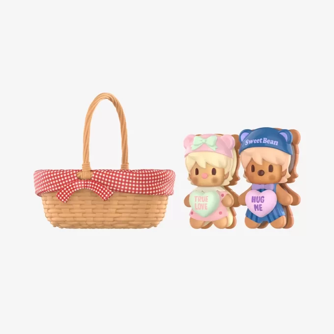 Figurine de panier de biscuits aux haricots sucrés Figurine de panier de biscuits aux haricots sucrés