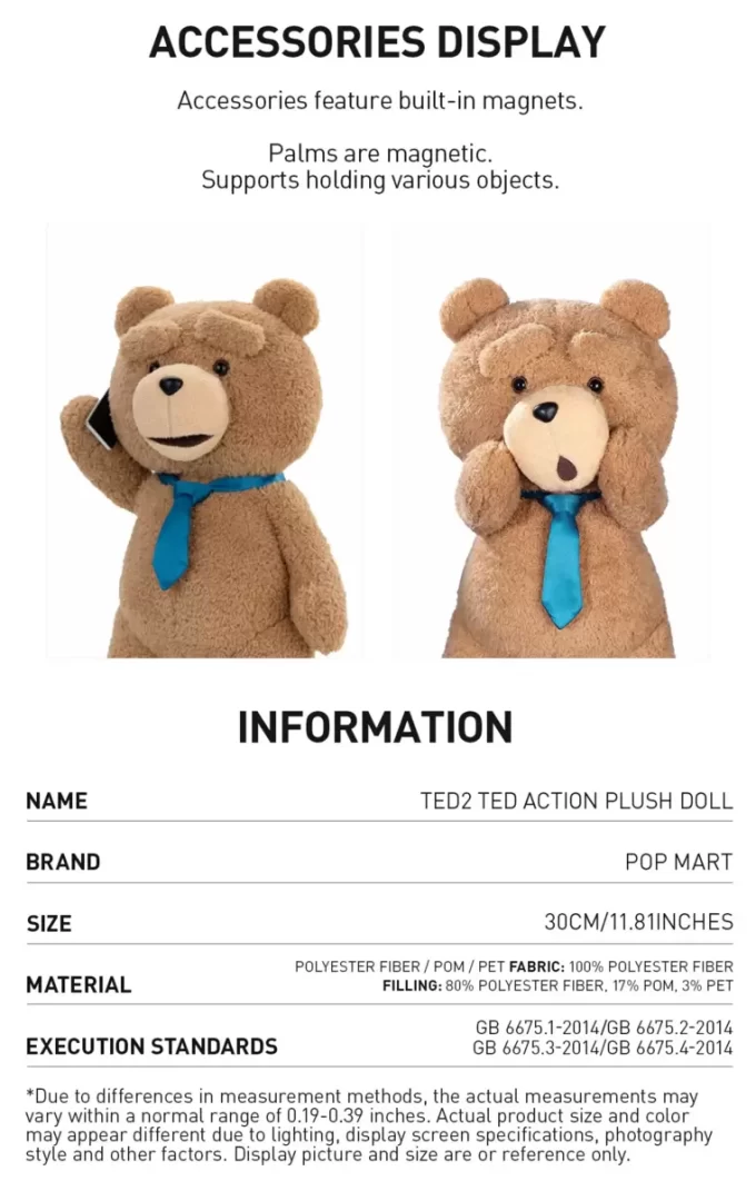 Figurine en peluche Ted2-ted Figurine en peluche Ted2-ted