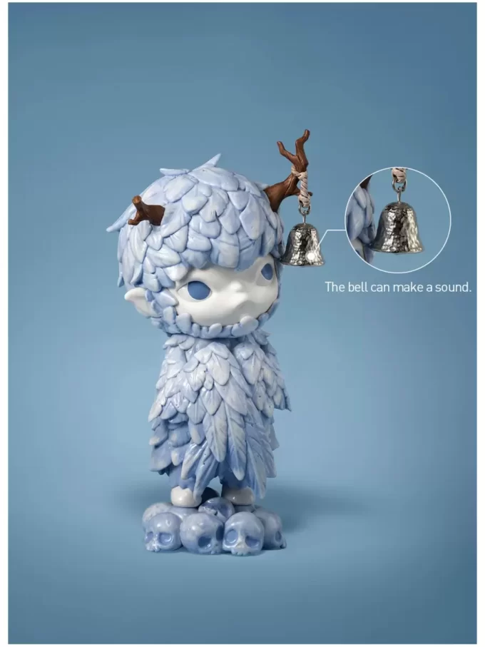 Figurine en plumes en céramique Hirono