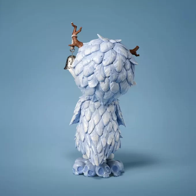 Figurine en plumes en céramique Hirono