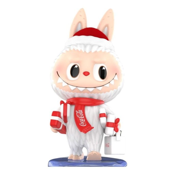 Figurine Labubu Pop Mart x Coca-Cola The Monsters « Livraison de cadeaux »