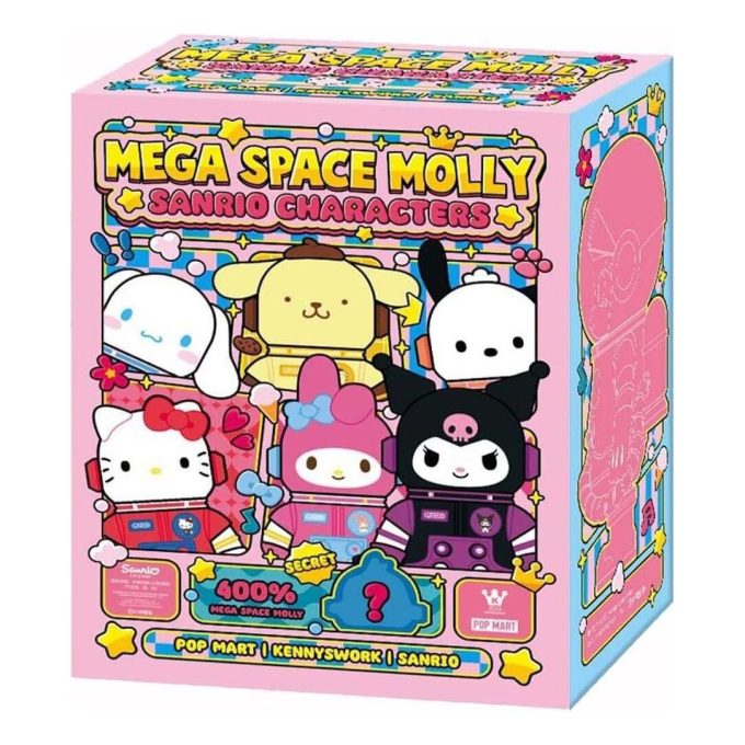 Figurine Mega Space Molly Sanrio, coffret scellé à 400 % (1 boîte aveugle)