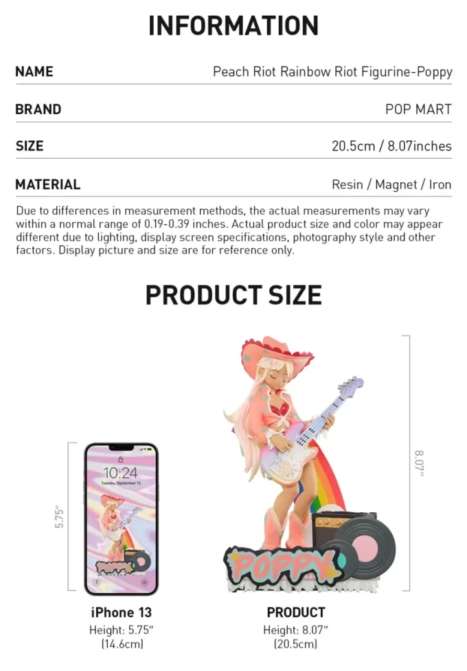 Figurine Peach Riot Rainbow Riot – Poppy