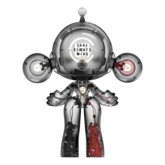 Figurine Pop Mart x Clot Skullpanda Mega Invincible Love 1000%