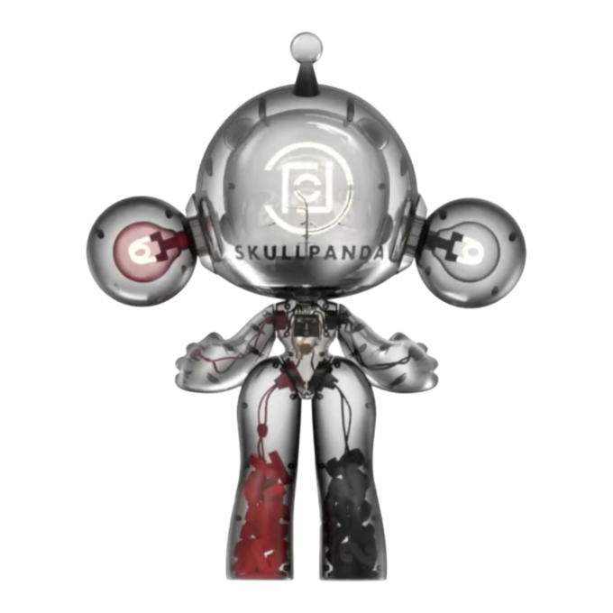 Figurine Pop Mart x Clot Skullpanda Mega Invincible Love 1000%