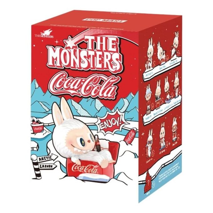 Figurine Pop Mart x Coca-Cola The Monsters Labubu, coffret scellé (1 boîte aveugle)