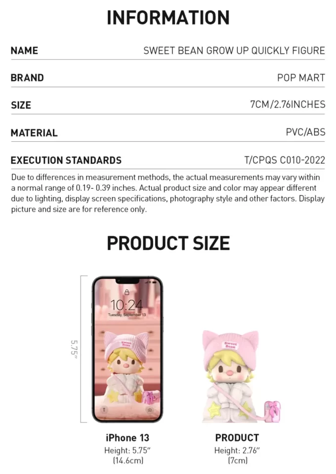 Figurine Sweet Bean Grandit Vite