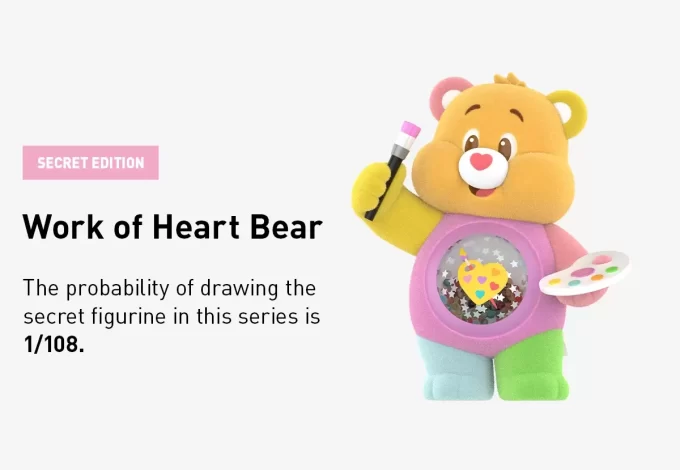 Figurines de la série Care Bears Colorful Hugs
