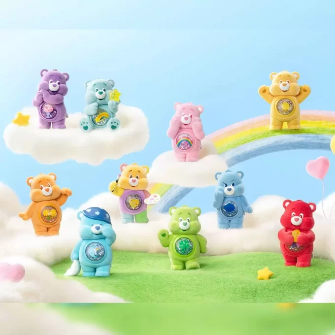 Figurines de la série Care Bears Colorful Hugs