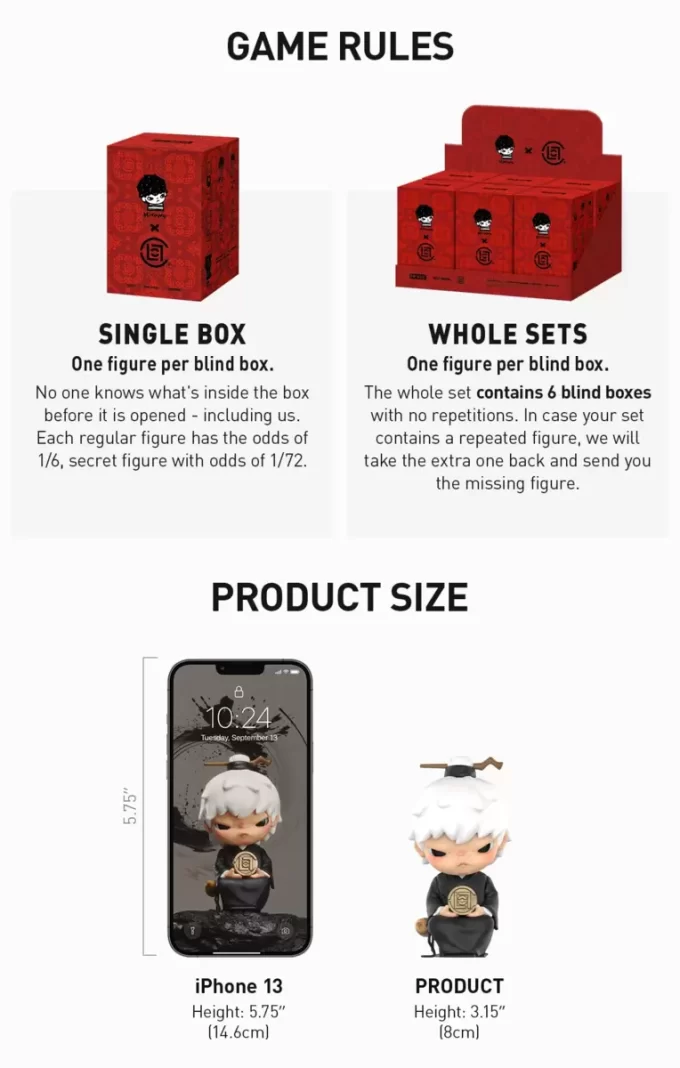 Figurines de la série Hirono × CLOT