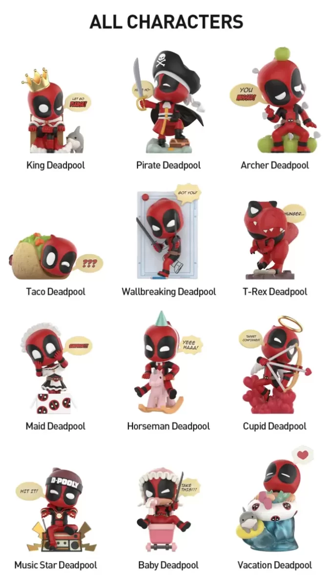 Figurines de la série Marvel Deadpool Figurines de la série Marvel Deadpool