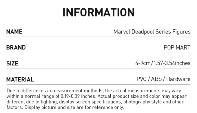 Figurines de la série Marvel Deadpool Figurines de la série Marvel Deadpool