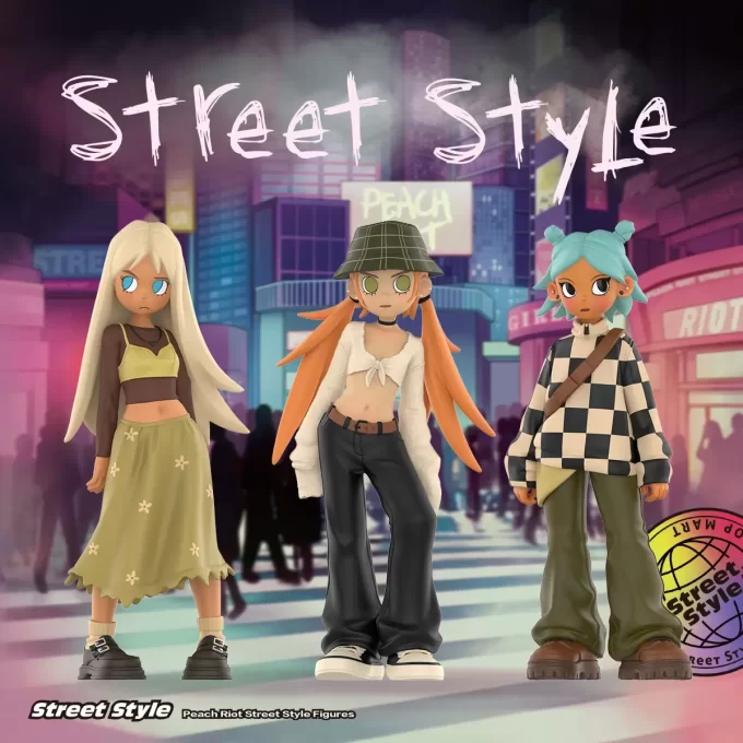Figurines de style urbain Peach Riot