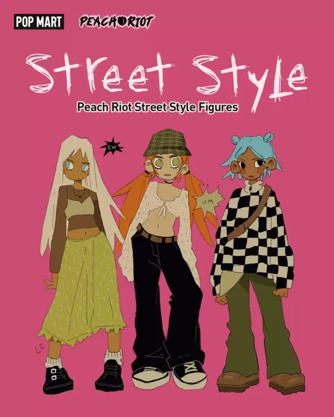 Figurines de style urbain Peach Riot