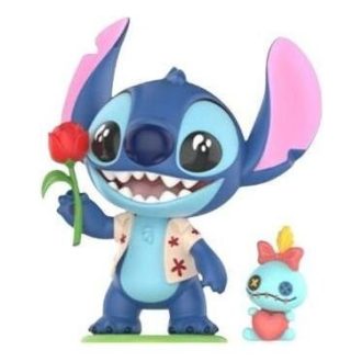 Figurines Disney Stitch à un rendez-vous « Offrir des fleurs »