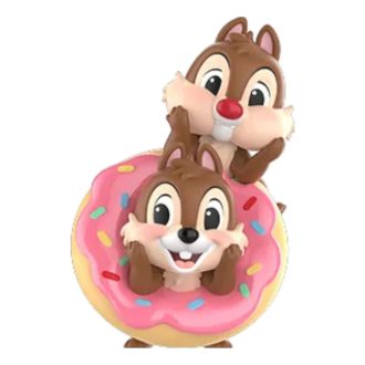 Figurines Disney Chip et Dale Fun Loving Brother Series « Lève-toi tôt »