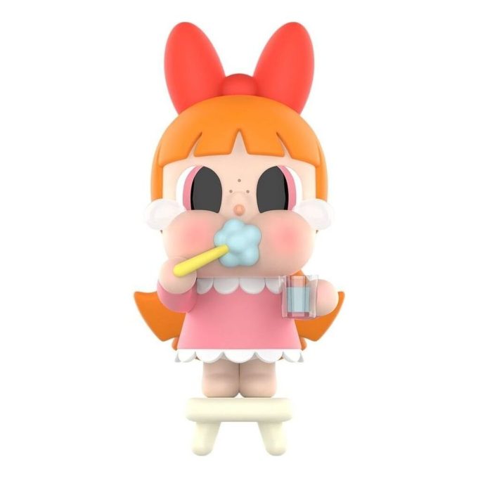 Figurines en vinyle Pop Mart x Powerpuff Girls CryBaby « Brushing Teeth Bloosm »