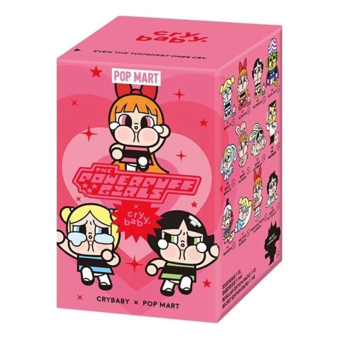 Figurines en vinyle Pop Mart x Powerpuff Girls CryBaby, coffret scellé (1 boîte aveugle)