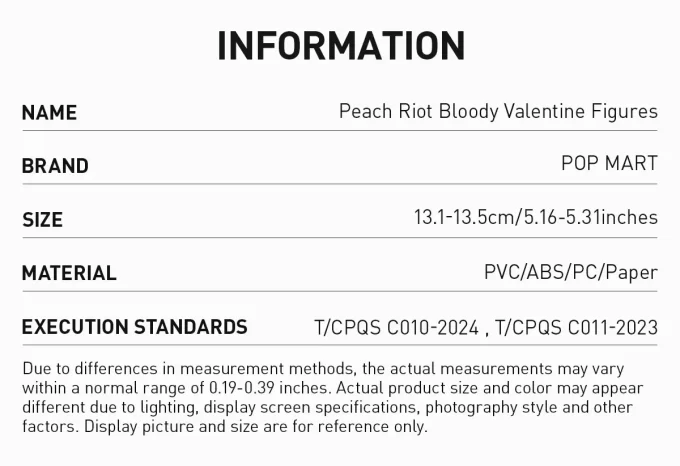 Figurines Peach Riot Bloody Valentine