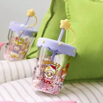 Gobelet à paille à secouer double couche POP BEAN Pajama Party