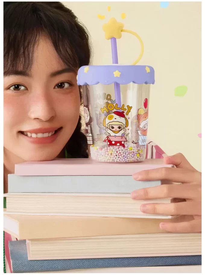 Gobelet à paille à secouer double couche POP BEAN Pajama Party Gobelet à paille à secouer double couche POP BEAN Pajama Party