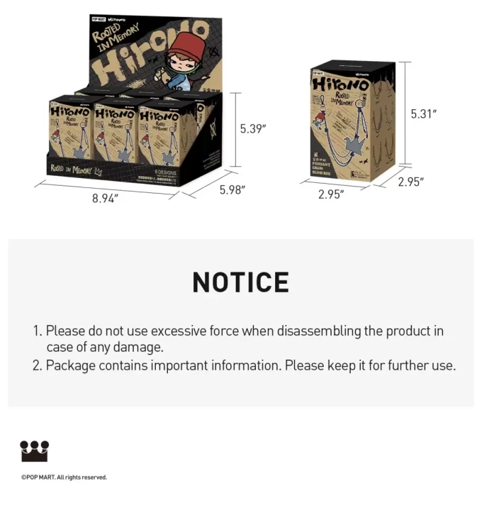 Hirono Echo Series – Boîte aveugle avec chaîne suspendue