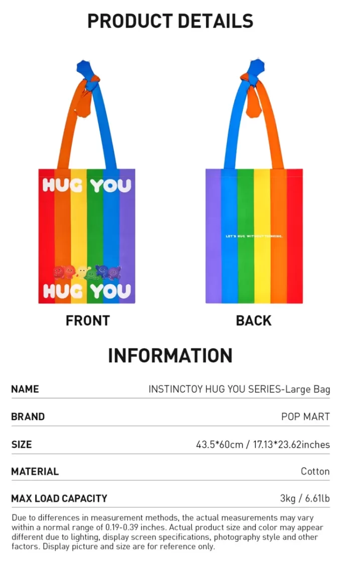 INSTINCTOY HUG YOU SERIES – Grand sac
