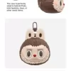 LABUBU Originals – Étui pour écouteurs en silicone marron
