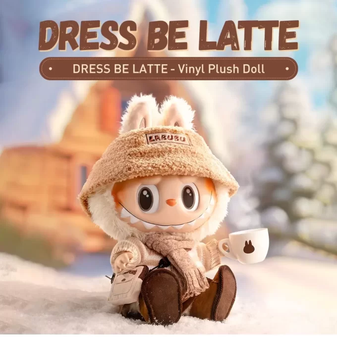 LES MONSTRES – Poupée en peluche en vinyle DRESS BE LATTE