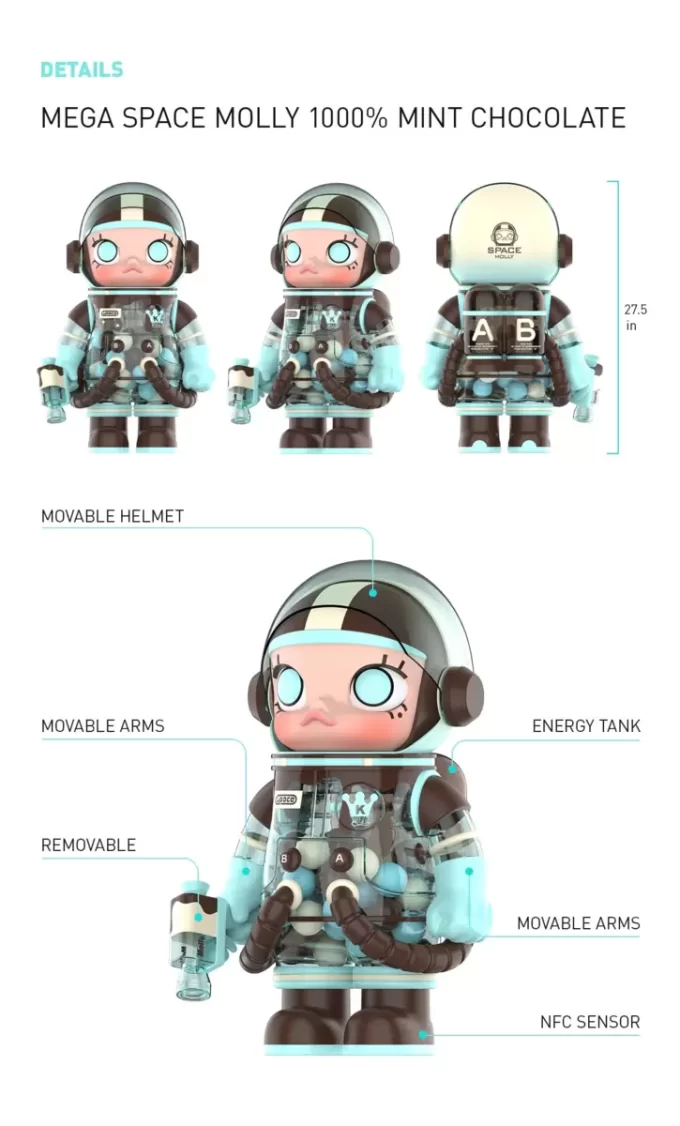 MEGA SPACE MOLLY 1000% Chocolat Menthe MEGA SPACE MOLLY 1000% Chocolat Menthe